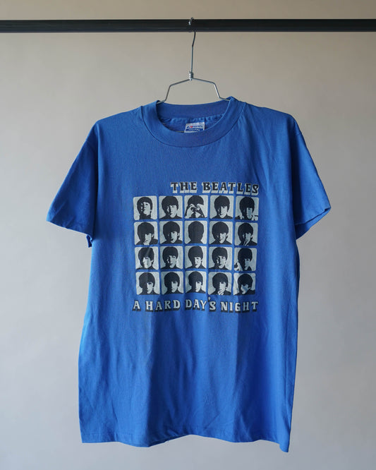 80's Beatles A Hard Day's Night Band Tee - Large