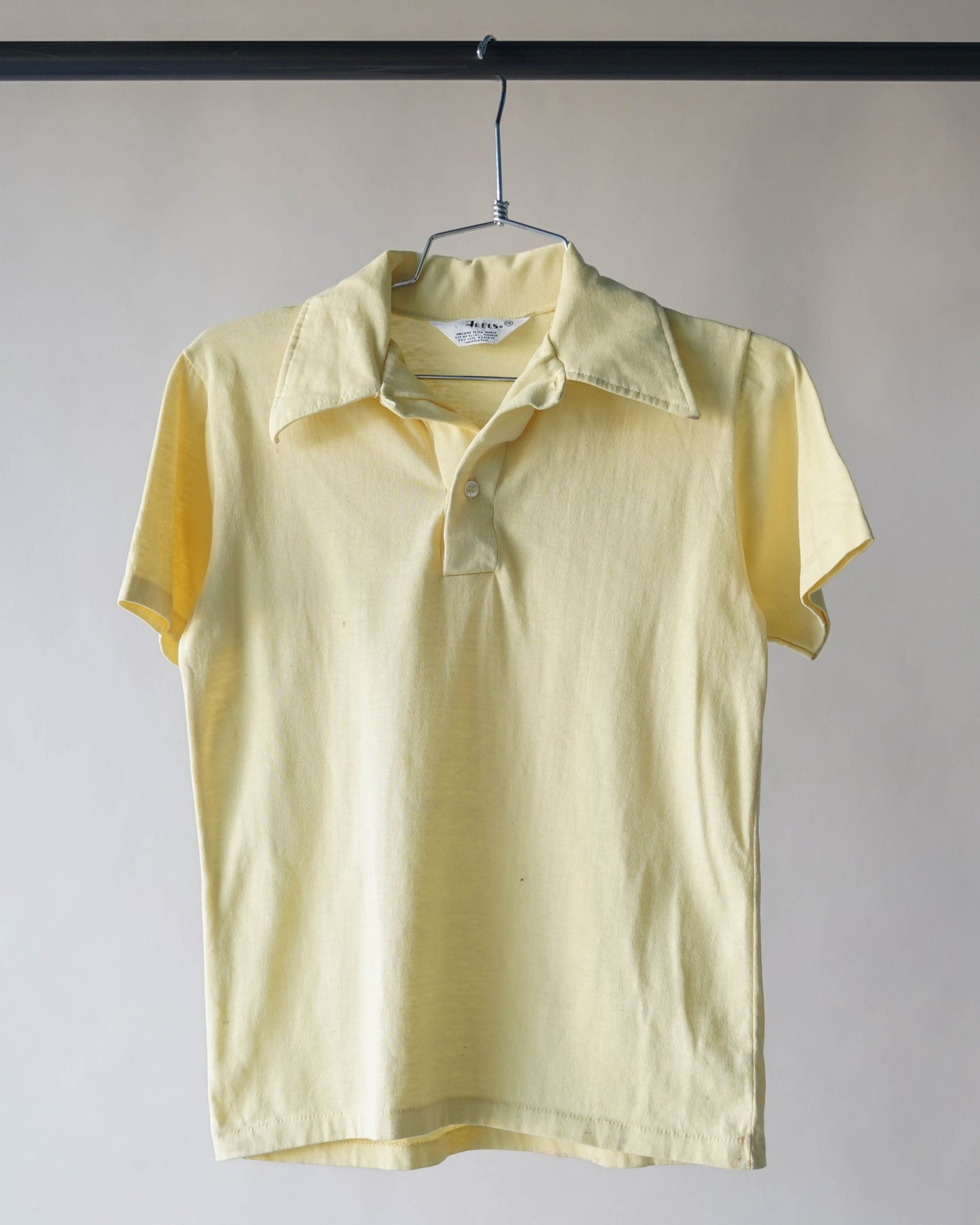 70's Yellow Polo Shirt - Small