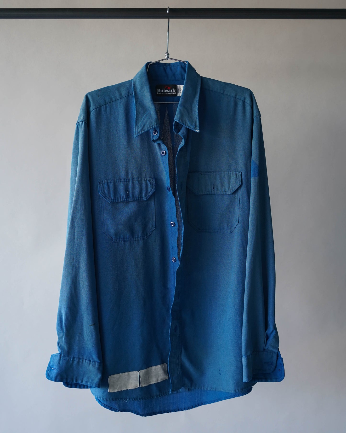 00's Faded Blue Work Shirt - XL