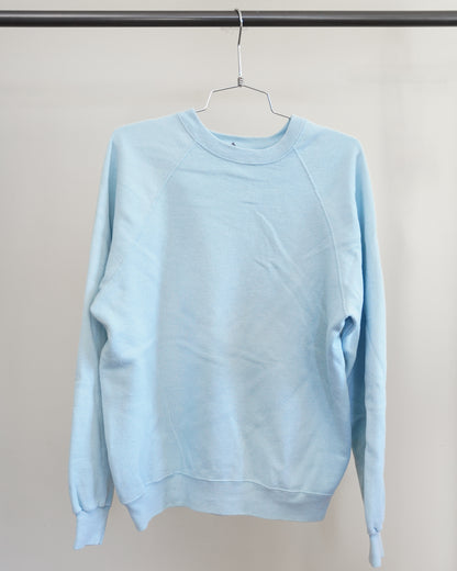 Filthy Ole Rags 90's Baby Blue Sweatshirt - White Front Print (XL)