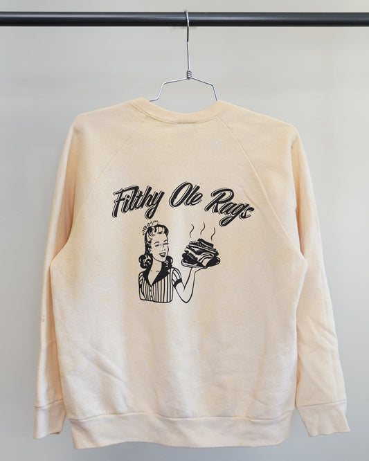 Filthy Ole Rags 90's Sweatshirt - Black Back Print (medium)